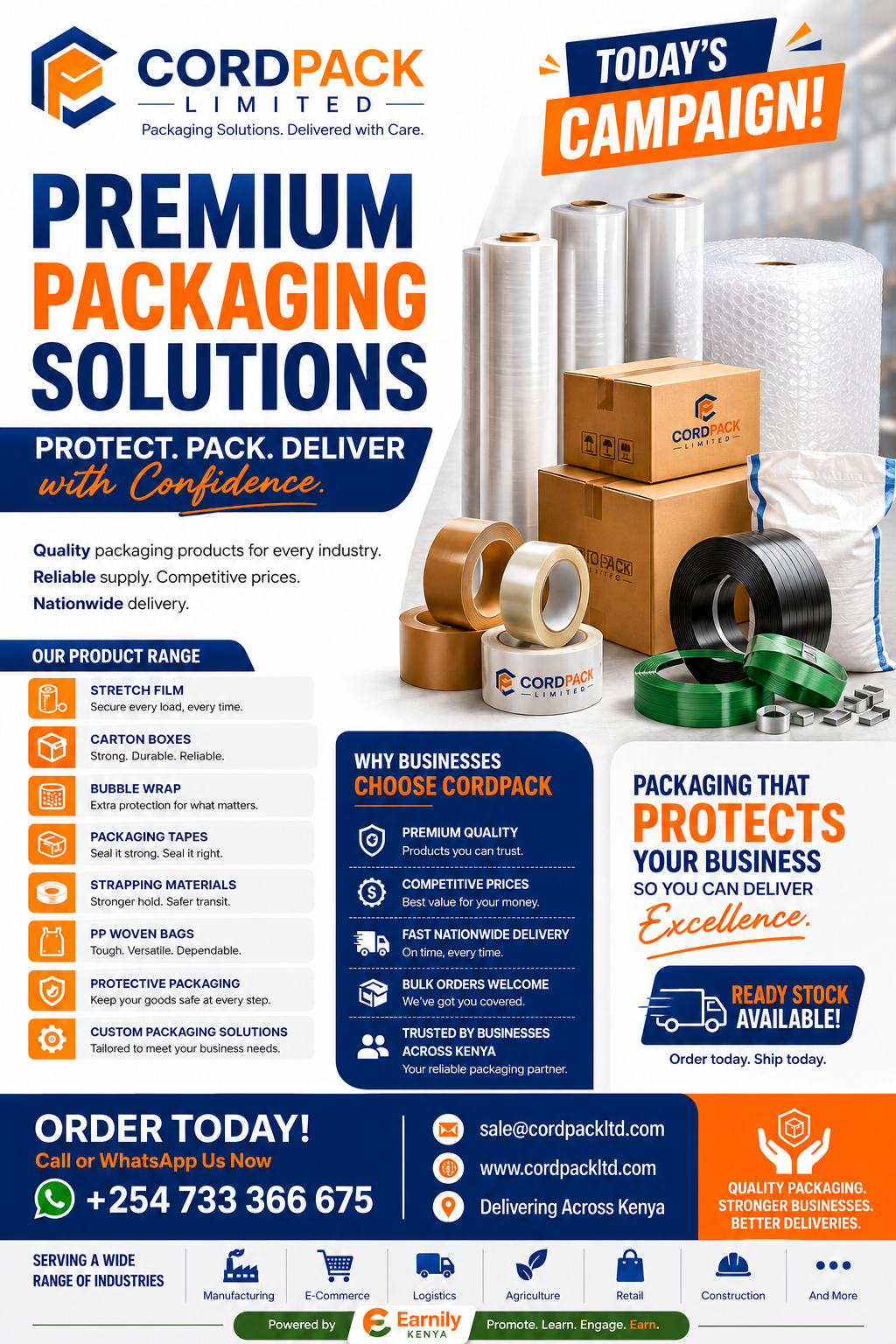 Cordpack Limited — campaign poster by Cordpack Manufacturing
